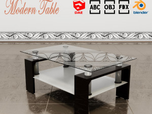 modern table 3D Model