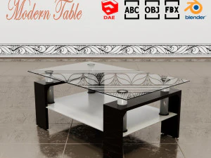 mesa moderna Modelo 3D