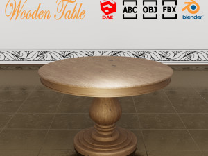 table wood 3D Model