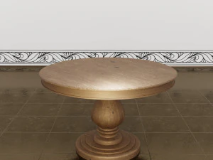 테이블 나무 3D 모델