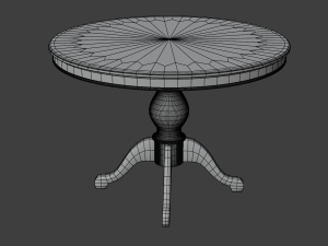 table wood Model 3D