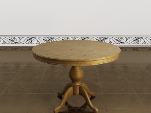 table wood Model 3D