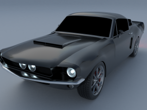 Mustang Shelby GT500 1967 year 3D Model