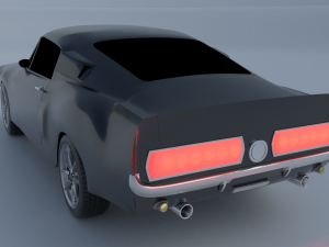 Mustang Shelby GT500 1967 year Modello 3D