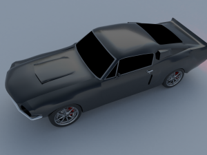 Mustang Shelby GT500 1967 year Modello 3D