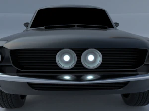 Mustang Shelby GT500 1967 year 3D Model