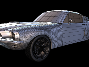 Mustang Shelby GT500 1967 year Modello 3D