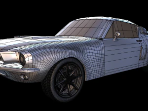 Mustang Shelby GT500 1967 year 3D Model