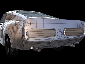 Mustang Shelby GT500 1967 year 3D Model