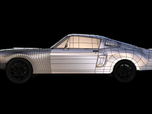 Mustang Shelby GT500 1967 year 3D Model