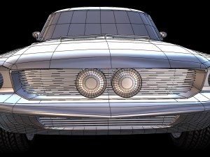 Mustang Shelby GT500 1967 year Modello 3D