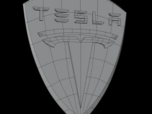 Tesla emblem 3D Model