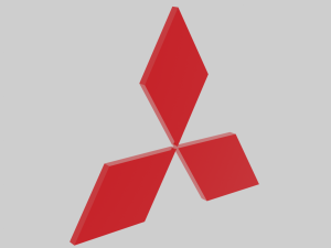 Mitsubishi emblem 3D Model