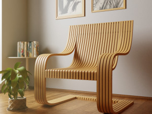 Stylized chair Modello 3D