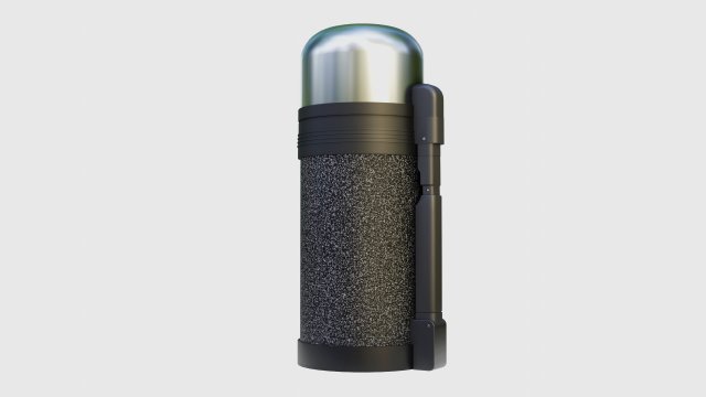 Thermos 3D Model .c4d .max .obj .3ds .fbx .stl .blend 