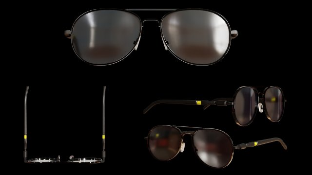 Sunglasses 3D 模型 .c4d .max .obj .3ds .fbx .stl .blend 