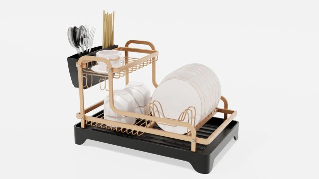 Набор посуды 3D Модель .c4d .max .obj .3ds .fbx .stl .blend 