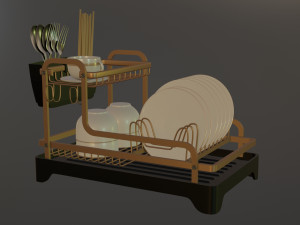 Dish set 3D 模型