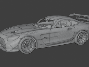 Mercedes Benz AMG GT Black Series 2021 3D Model