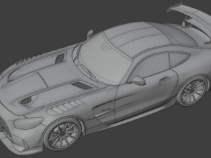 Mercedes Benz AMG GT Black Series 2021 3D Model