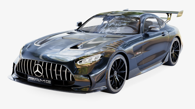 Mercedes Benz AMG GT Black Series 2021 3D Model .c4d .max .obj .3ds .fbx .stl .blend 
