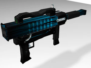 футуристический - лазерный запуск 3D Модель