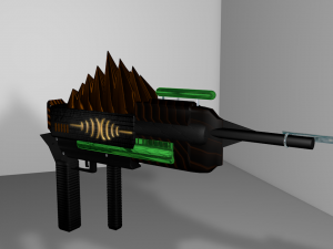 futuristic - acid launcher 3D Model