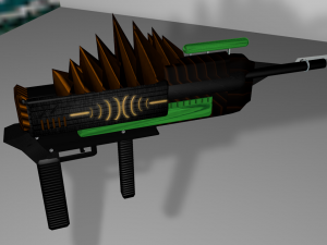 futuristic - acid launcher 3Dモデル