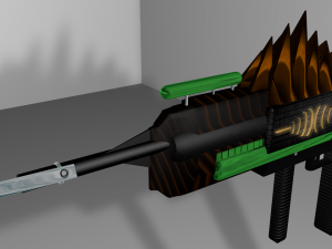 futuristic - acid launcher 3D Model