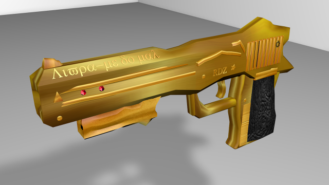 golden with ruby 3D Model .c4d .max .obj .3ds .fbx .stl .blend 