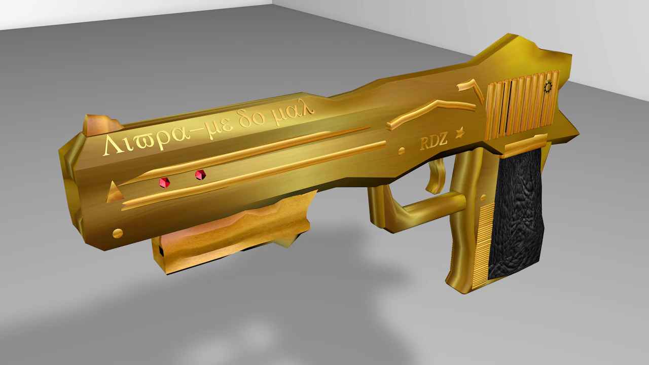 golden with ruby 3D Model .c4d .max .obj .3ds .fbx .stl .blend 