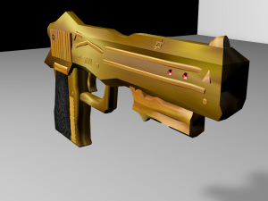 golden with ruby 3D Model