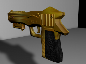 golden with ruby 3D Model