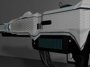futuristic - laser bazooka 3D 模型