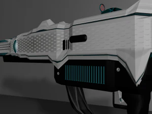 futuristic - laser bazooka 3D Model