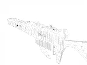 futuristic - laser bazooka 3D Model