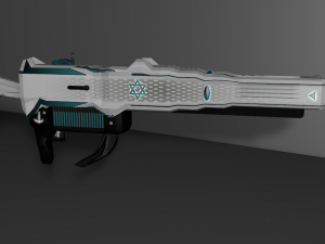 futuristic - laser bazooka 3D 模型