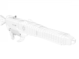 futuristic - laser bazooka 3D 模型