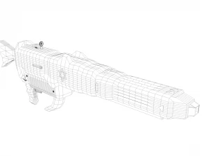 futuristic - laser bazooka 3D Model