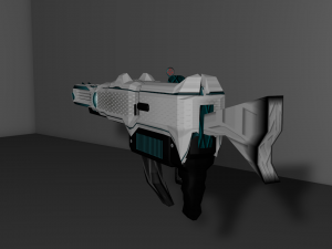futuristic - laser bazooka 3D 模型