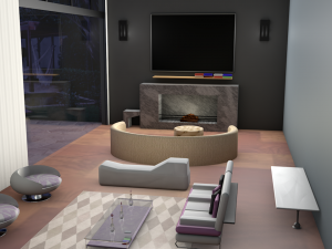 cozy living room Modelo 3D