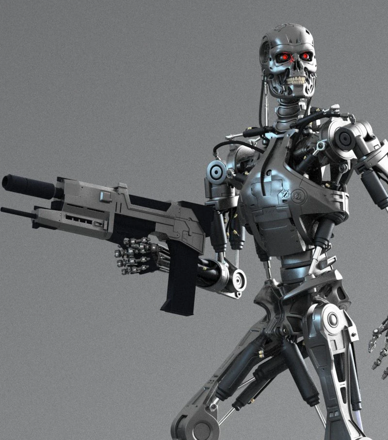 Terminator t-800 endoskeleton rekvizit 3D Model .c4d .max .obj .3ds .fbx .stl .blend