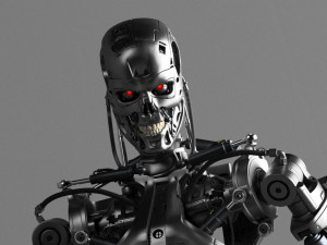 Terminator t-800 endoskeleton rekvizit Model 3D