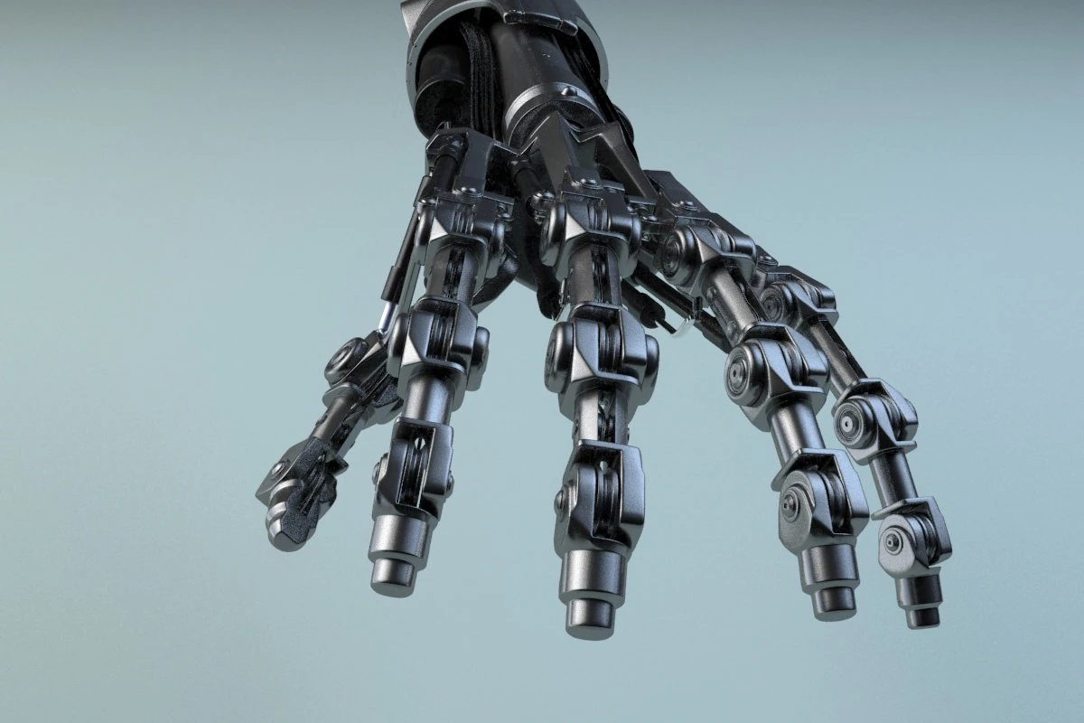 terminator t-800 arm 3D Model .c4d .max .obj .3ds .fbx .stl .blend 