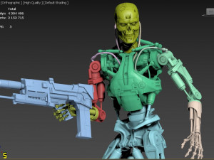 Terminator T-800 Endoskeleton Rekvizit 3D print model 3D Принт Модель
