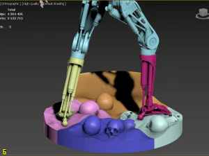 Terminator T-800 Endoskeleton Rekvizit 3D print model 3D Print Model