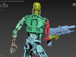 Terminator T-800 Endoskeleton Rekvizit 3D print model 3D Принт Модель