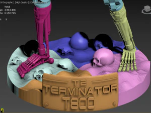 Terminator T-800 Endoskeleton Rekvizit 3D print model 3D Print Model
