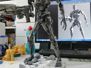 Terminator T-800 Endoskeleton Rekvizit 3D print model 3D Принт Модель