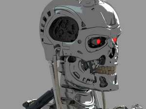 Busto do torso do Terminator T-800 Modelo 3D